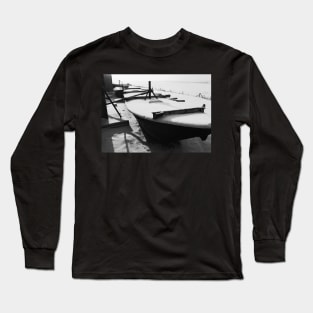 Pontoon in wintertime Long Sleeve T-Shirt